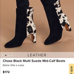 Lulus Dolce Vita Real Cowhide Boots